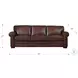 Danforth Caramel Top Grain Leather Sofa