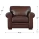 Danforth Caramel Leather Upholstered Accent Chair