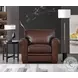 Danforth Caramel Leather Upholstered Accent Chair