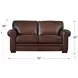 Danforth Caramel Leather 70" Loveseat