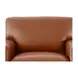 Halwyn Nutmeg Leather Upholstered Accent Chair
