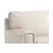 Halwyn Vanilla Leather Upholstered Accent Chair