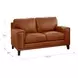 Halwyn Nutmeg Leather 65" Loveseat