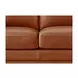 Halwyn Nutmeg Leather 65" Loveseat