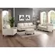Halwyn Vanilla Leather Living Room Set