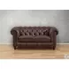 Waverly Caramel Leather 68" Loveseat with Nailhead Trim