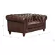 Waverly Caramel Leather 68" Loveseat with Nailhead Trim