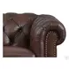Waverly Caramel Leather 68" Loveseat with Nailhead Trim