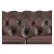 Waverly Caramel Leather 68" Loveseat with Nailhead Trim