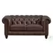 Waverly Caramel Top Grain Leather Loveseat