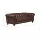 Waverly Caramel Leather 91" Sofa with Nailhead Trim