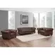 Waverly Caramel Leather 91" Sofa with Nailhead Trim