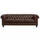 Waverly Caramel Leather Living Room Set with Nailhead Trim