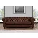Waverly Caramel Leather Living Room Set with Nailhead Trim