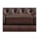 Waverly Caramel Leather 4 Piece Modular Sectional with Nailhead trim