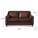 Bexley Caramel Top Grain Leather Loveseat