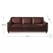 Bexley Caramel Top Grain Leather Sofa