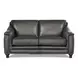 Bexley Ash Leather 67" Loveseat with Nailhead Trim