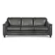 Bexley Ash Leather 92" Sofa with Nailhead Trim