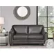 Bexley Ash Leather 67" Loveseat with Nailhead Trim