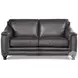 Bexley Ash Leather Living Room Set with Nailhead Trim