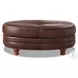 Bexley Caramel Top Grain Leather Ottoman