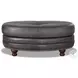 Bexley Ash Leather Living Room Set with Nailhead Trim
