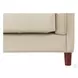 Isla Vanilla Leather 60" Loveseat