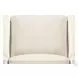 Isla Vanilla Leather Upholstered Accent Chair