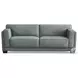 Preston Slate Gray Top Grain Leather Sofa