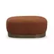Domina Autumn Red Upholstered Rectangular Ottoman