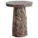 Celeste Dark Emperador Outdoor Round End Table
