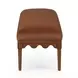 Oodle Bronze Performance Fabric Upholstered Accent Bench