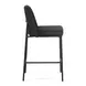 Sydney Black Performance Fabric Upholstered Counter Height Stool Set of 2