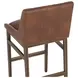Halden Bravo Cognac Upholstered Bar Stool