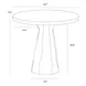 Kliff Natural 34" Round Concrete Top Outdoor Bistro Table