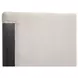 Plum Creek Ravenwood Black and Elite Dove California King Upholstered Storage Panel Bed