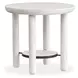 Sunset Cove Moonlight Pearl Round End Table