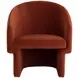 Lauryn Meg Rust Upholstered Lounge Chair