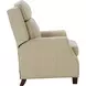 Nixon Barone Parchment Leather Push Thru The Arms Recliner