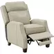 Nixon Barone Parchment Leather Push Thru The Arms Recliner