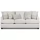 Hobnob Cotton Off White Performance Fabric 87" Sofa