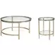 Anderson Antique Gold Round Occasional Table Set