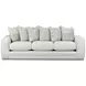 Hobnob Cotton Off White Performance Fabric 98" Sofa