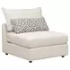 Contour Natural Off White 5 Piece Modular RAF Sectional with Pillows
