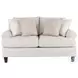 Hogan Cotton Off White Performance Fabric Living Room Set with Round Arm