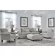 Hogan Cotton White Performance Fabric Upholstered Accent Chair
