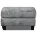 Scarborough Steel Blue Upholstered Rectangular Ottoman
