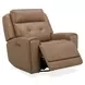 Worthington York Sand Leather Glider Power Recliner with USB Charging