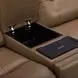 Worthington York Sand Leather 79" Zero Gravity Power Reclining Loveseat with Console and USB Charging